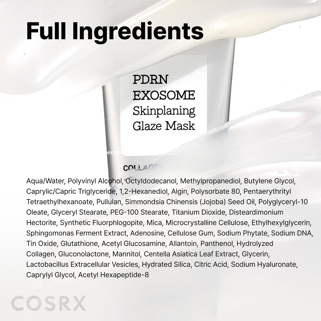 COSRX PDRN EXOSOME Glaze Wrapping Mask with SALMON DNA PDRN, Easy Peel-Off Overnight Mask for Glass Skin, Firmness