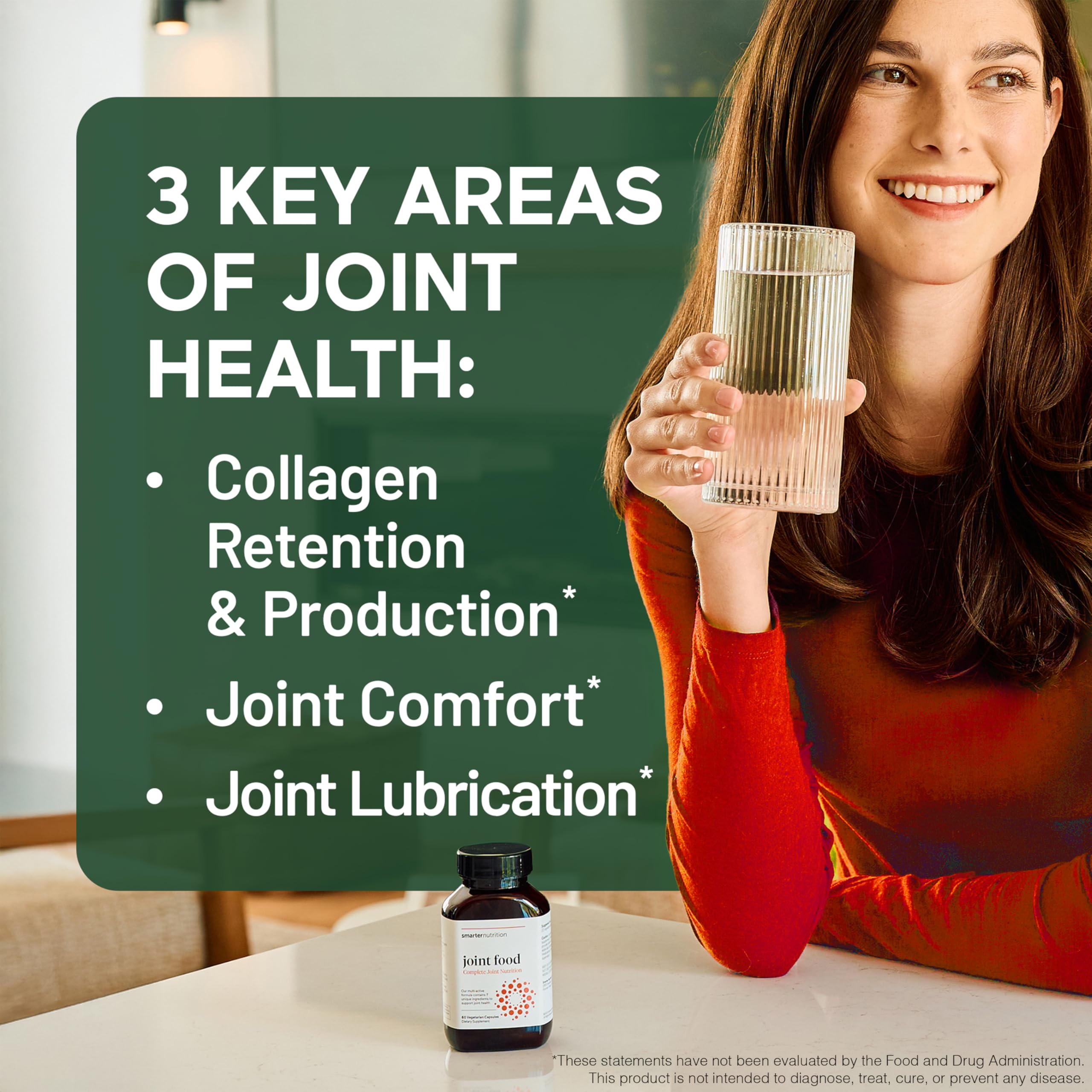 SMARTERNUTRITION Joint Food - Whole-Food Joint Supplement to Support Lubrication & Mobility - Formulated with Collagen Type II, MSM, Vitamin C, Turmeric, Bromelain - 6 Pack[180-Day Supply] SMARTERNUTRITION Au supplements