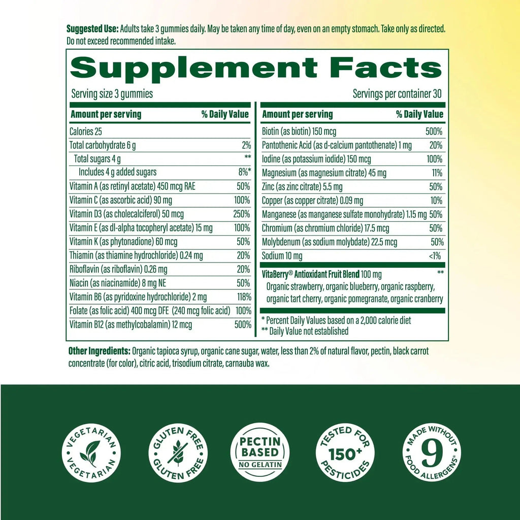 MegaFood Women’s Whole Body Multivitamin Gummies - Multivitamin For Women With Vitamin C, Magnesium Citrate, Vitamin D3, Folate MegaFood Au supplements