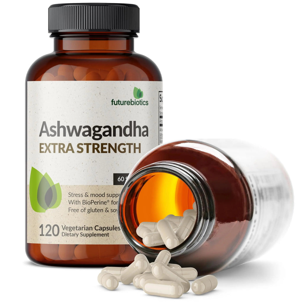 Futurebiotics Ashwagandha Extra Strength Stress & Mood Support with BioPerine Futurebiotics Au supplements