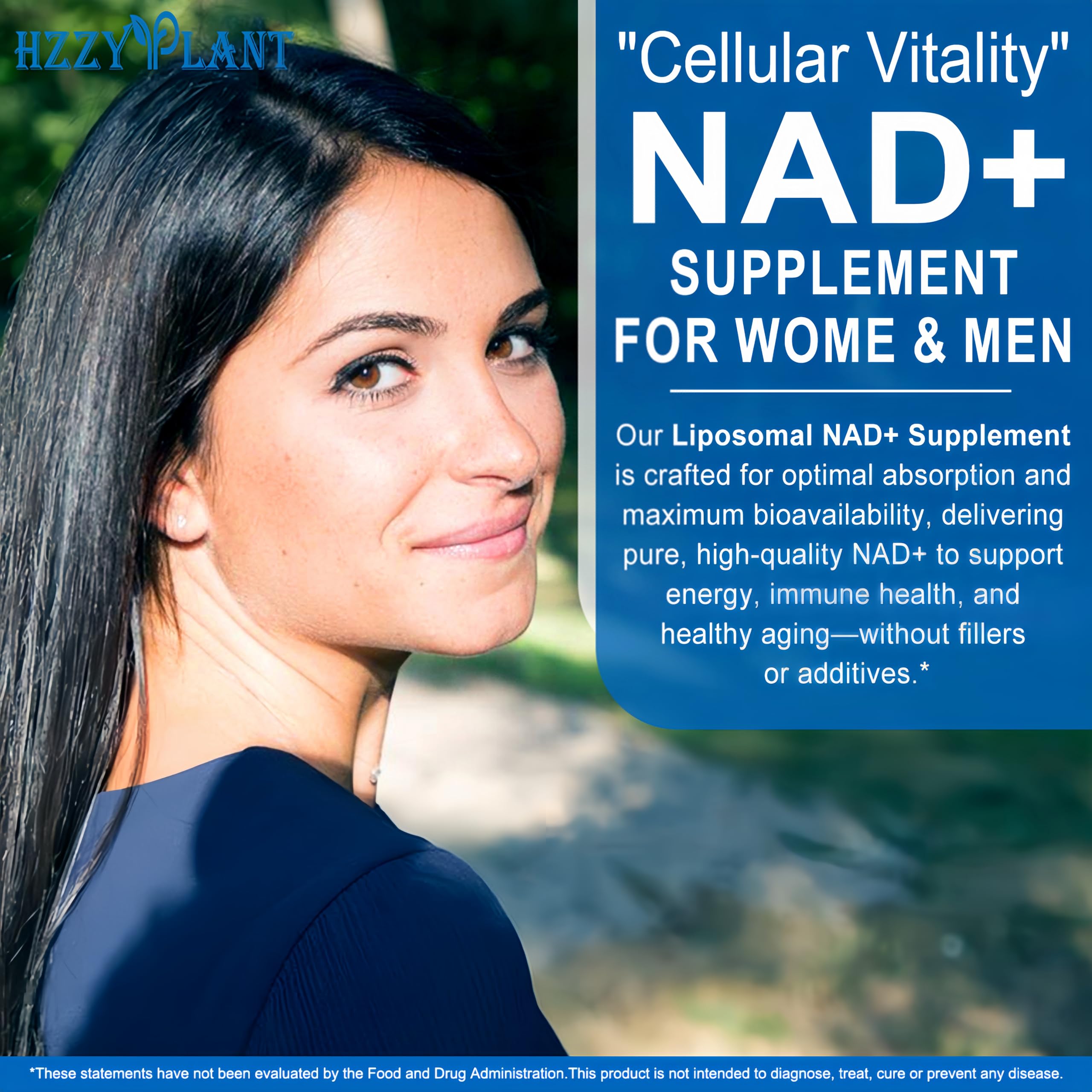 HZZYPLANT NAD+ Supplement, High Absorption NAD Supplements for Women for Cellular Energy Immune Focus Health, NAD Resveratrol Softgel Capsules, NAD Liquid Softgels Supplement, Non-GMO, 2 Month Supply HZZYPLANT Au supplements