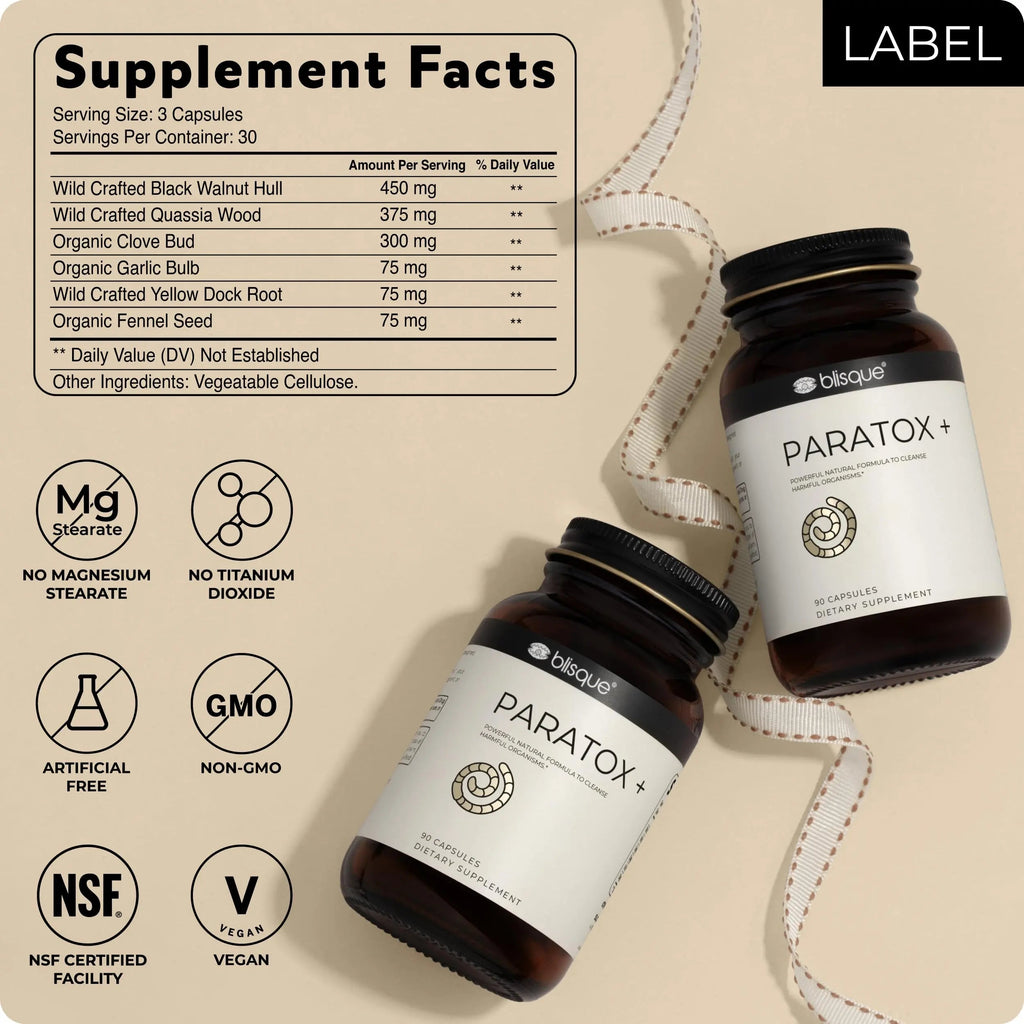 Blisque – Natural para Cleanse Support Supplement to Eliminate Harmful Organisms Blisque Au supplements