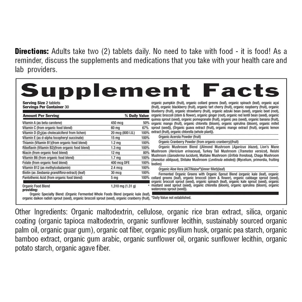 Country Life Realfood Organics Women’s Multivitamin – USDA Organic, Vegan, Gluten-Free – 1,300mg Fermented Whole Foods, Vitamins D, E, B, Folate & Biotin Country Life Au supplements
