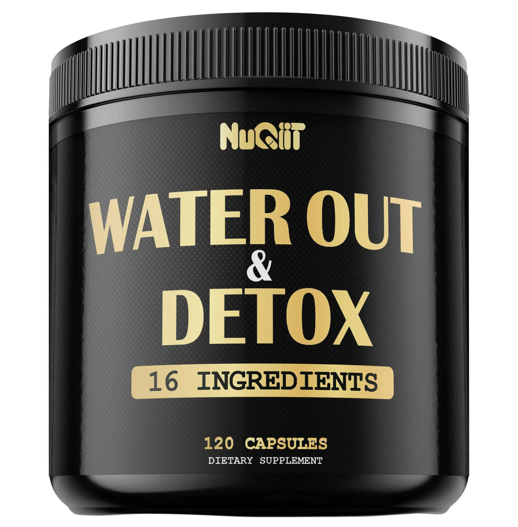Nuqiit Water Out Supplement with Dandelion Root 12000mg Apple Cider Vinegar 4500mg & More Nuqiit Au supplements