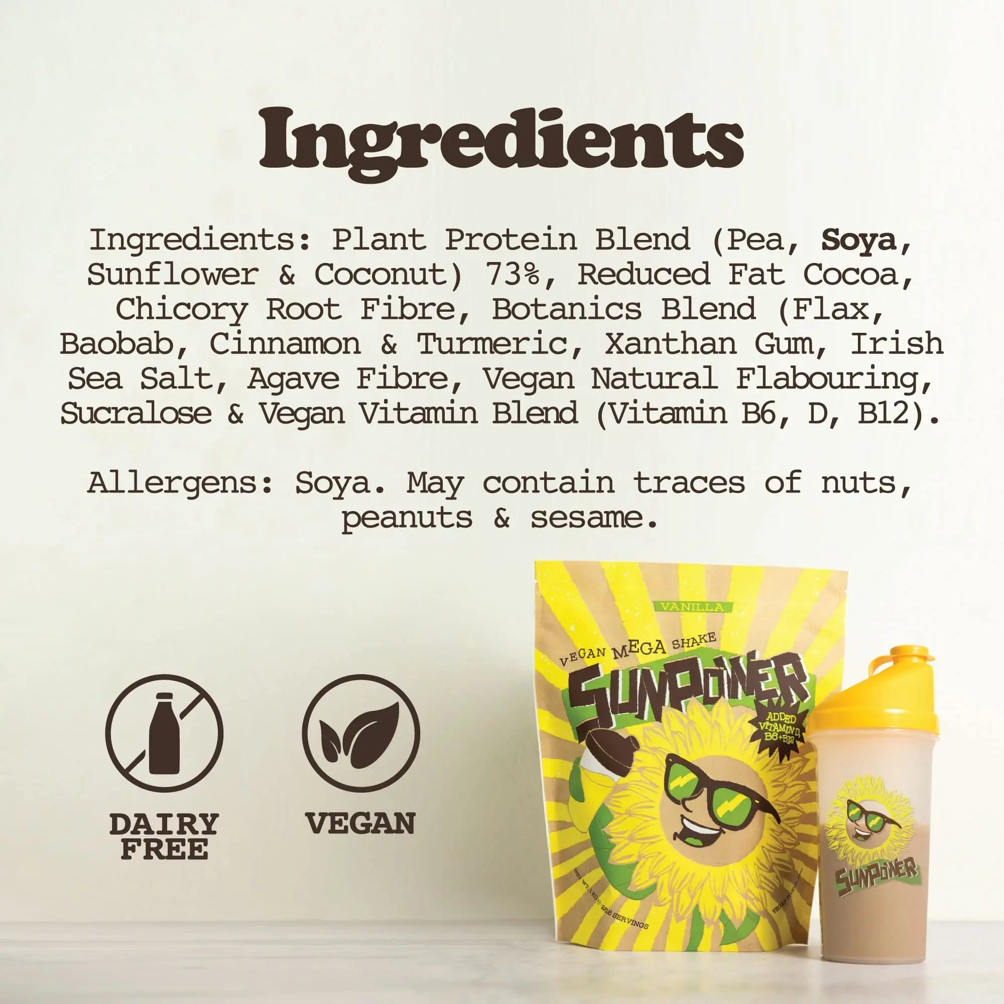 SunPower Vegan Protein Powder - 21g Plant Protein per Serving - Pea, Sunflower SunPower Au supplements