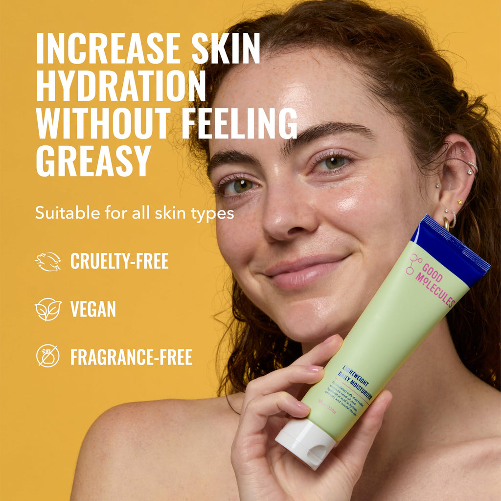 Good Molecules Lightweight Daily Moisturizer Face Cream Pack 2 – 100 ml / 3.38 fl oz Each