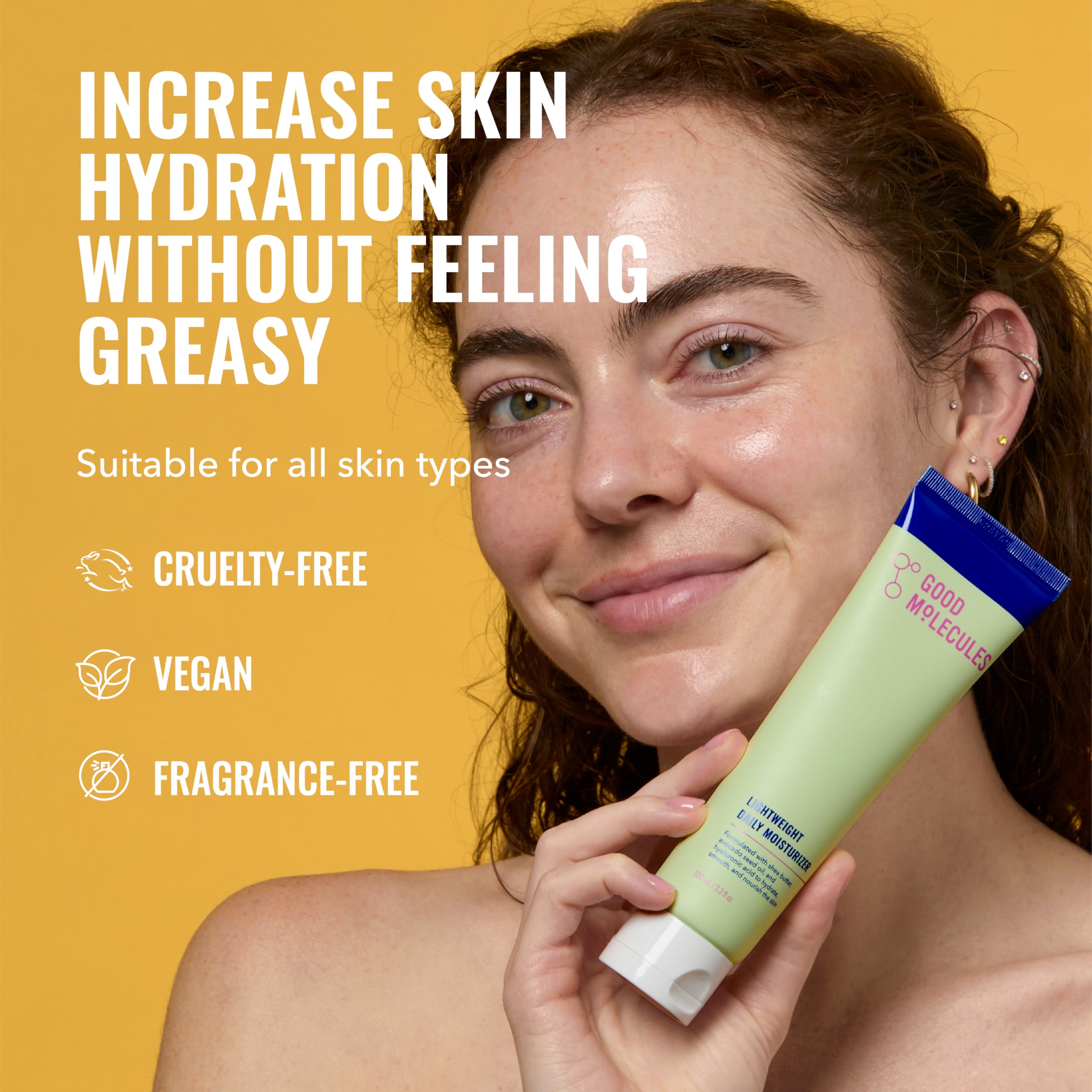 Good Molecules Lightweight Daily Moisturizer Face Cream Pack 2 – 100 ml / 3.38 fl oz Each