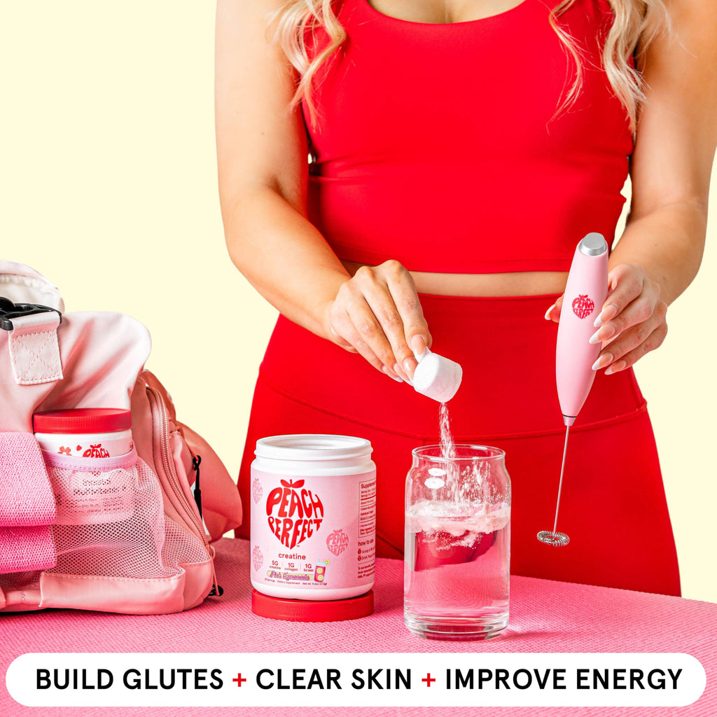 Peach Perfect Creatine Blend for Women – Micronized Creatine Monohydrate with BCAA & Collagen for Glute Strength Support – Strawberry Acai – 30 Servings Peach Perfect Au supplements