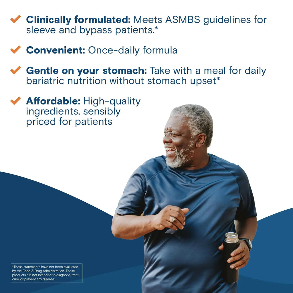 Bariatric Fusion One Per Day Bariatric Multivitamin with Iron for Men | with Prostate and Heart Support Vitamins* | Bariatric Fusion Au supplements