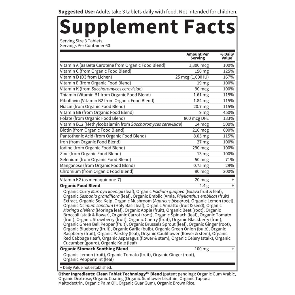 Garden of Life Organics Prenatal Multivitamin with Folate, B6, B12, D3 & Iron – Prenatal Vitamins for Women with Energy Metabolism Support for Healthy
