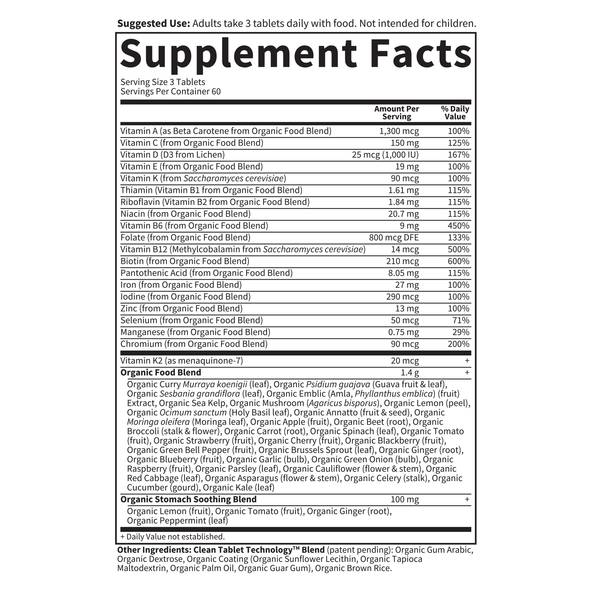 Garden of Life Organics Prenatal Multivitamin with Folate, B6, B12, D3 & Iron – Prenatal Vitamins for Women with Energy Metabolism Support for Healthy