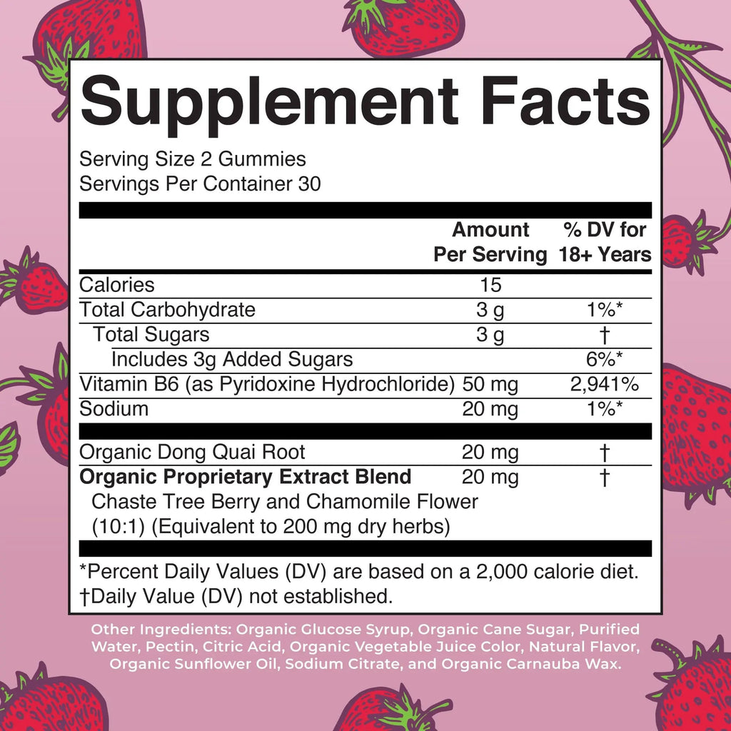 Organic Menstrual Support Gummies by MaryRuth's | for The Relief of Common Symptoms of Premenstrual Syndrome | PMS Support | Premenstrual Mood Support | USDA Organic | Non-GMO | Vegan | 30 Servings MARYRUTH'S Au supplements