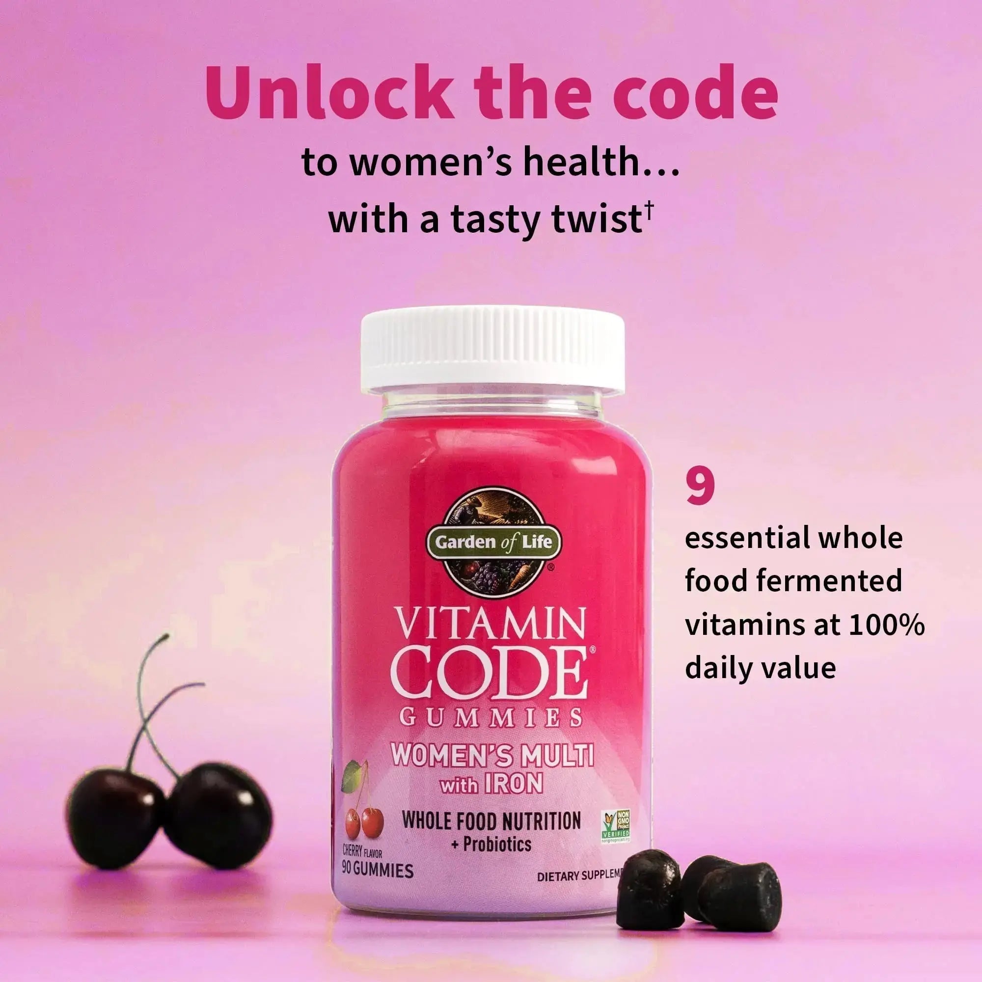 Garden of Life Vitamin Code Women’s Multivitamin Gummy with Iron: Folate, Biotin, D3 & B12 for Hair, Skin & Nails Garden of Life Au supplements