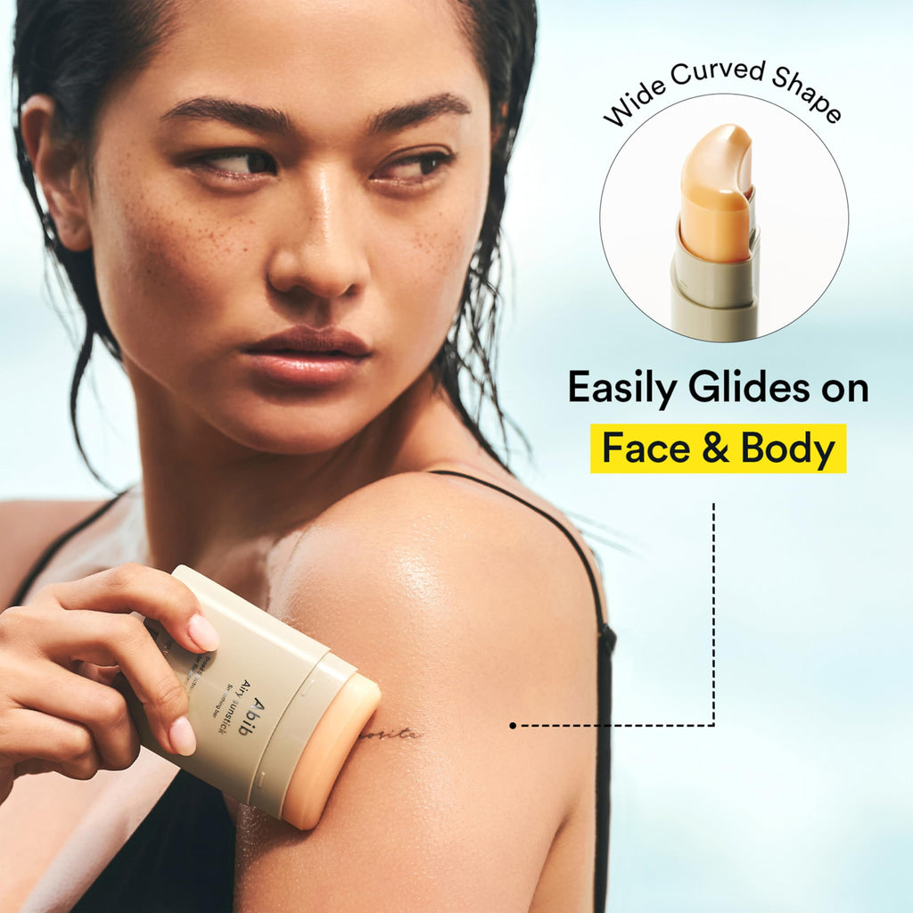 Abib Airy Sunstick Protection Bar SPF50+ Broad Spectrum, Semi-Matte Sunscreen Stick for Oily & Combination Skin