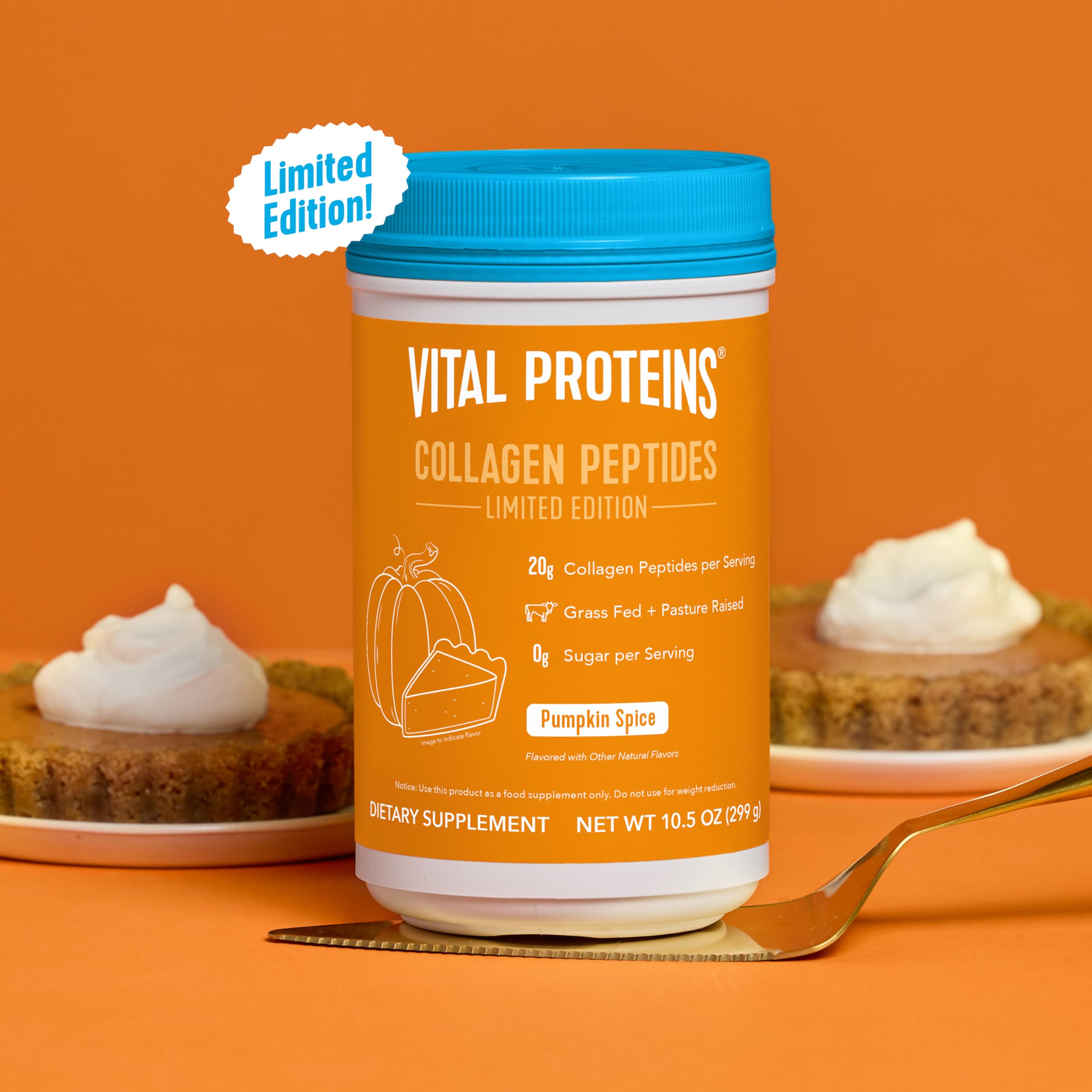 Vital Proteins® Pumpkin Spice Collagen Peptides, 20g Collagen Peptides, Healthy Hair, Skin, Nails & Joints