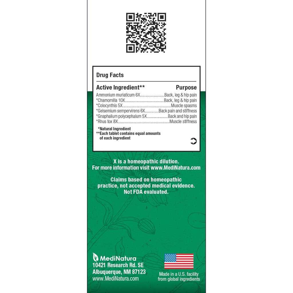 MediNatura BHI Back – Back Relief Tablets – Natural Homeopathic Formula for Muscle Stiffness & Muscle Spasms – Fast-Acting, Non-Drowsy – 100 Count MediNatura Au supplements