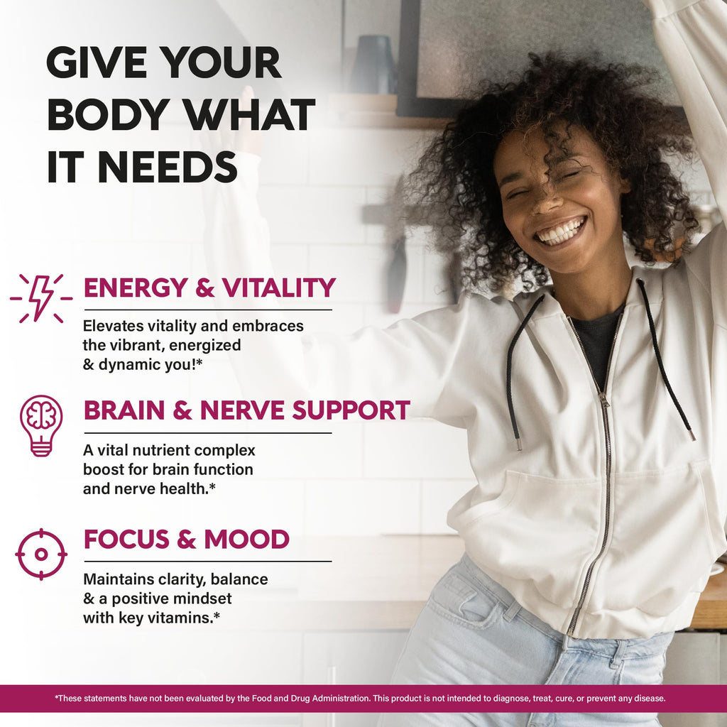 USDA Organic Vitamin B-Complex B5 Pantothenic Acid | B12 Methylcobalamin | B1 Thiamine | B6 Pyridoxine | B7 Biotin | B9 Folic | B3 Niacinamide