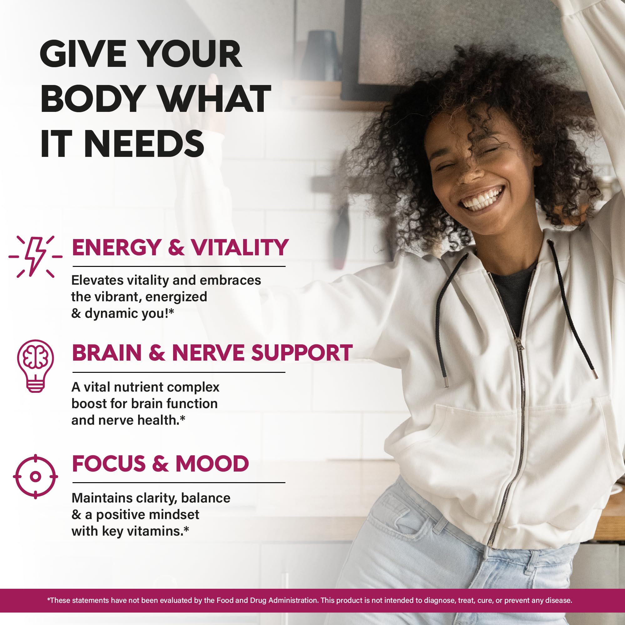 USDA Organic Vitamin B-Complex B5 Pantothenic Acid | B12 Methylcobalamin | B1 Thiamine | B6 Pyridoxine | B7 Biotin | B9 Folic | B3 Niacinamide