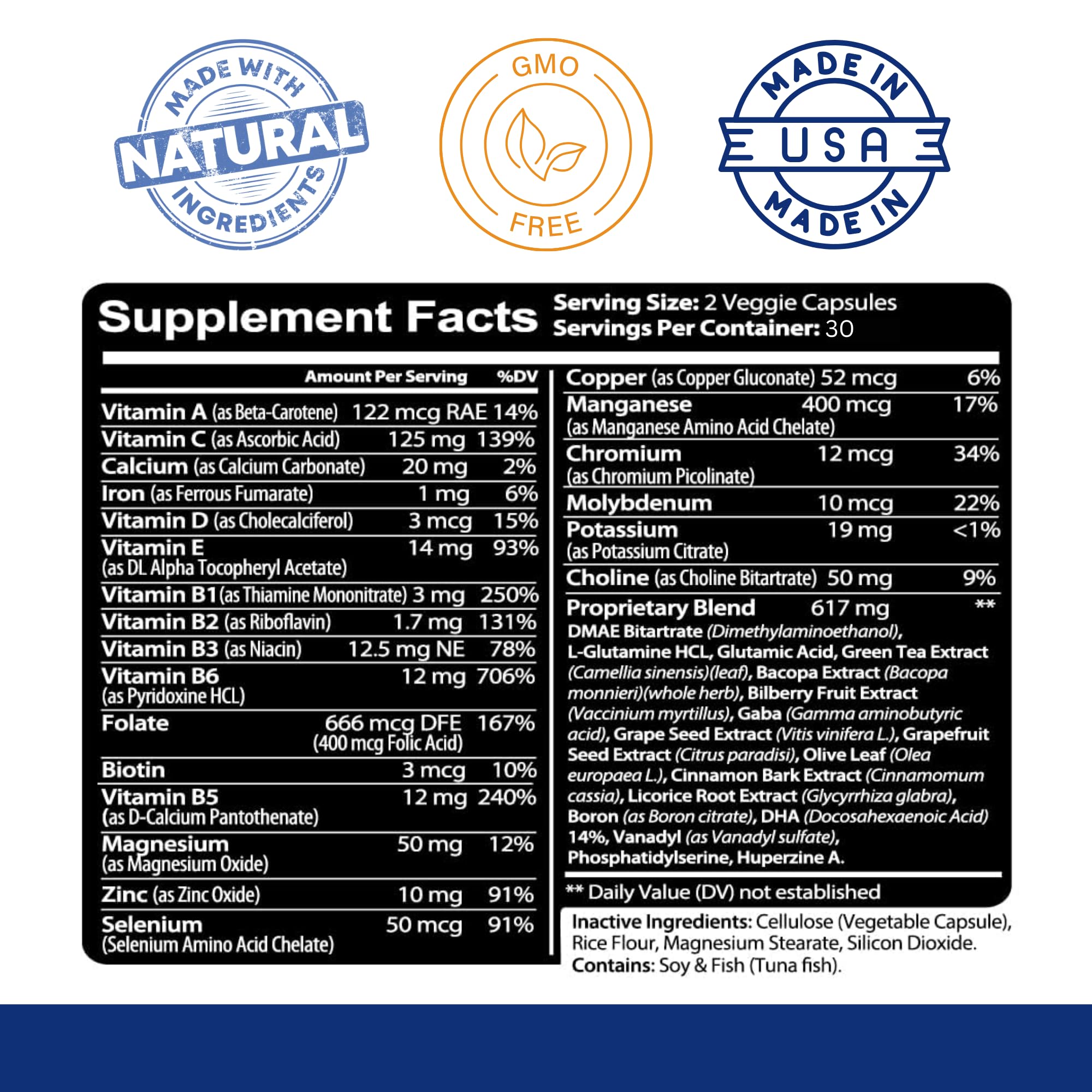 Kaya Naturals - Neuro Brain for Memory & Focus - Nootropic Energy Capsule - Nootropic Brain Support Supplement - Focus & Concentration & Learning Accuracy - Cognitive Function - 60 Count Kaya Naturals Au supplements