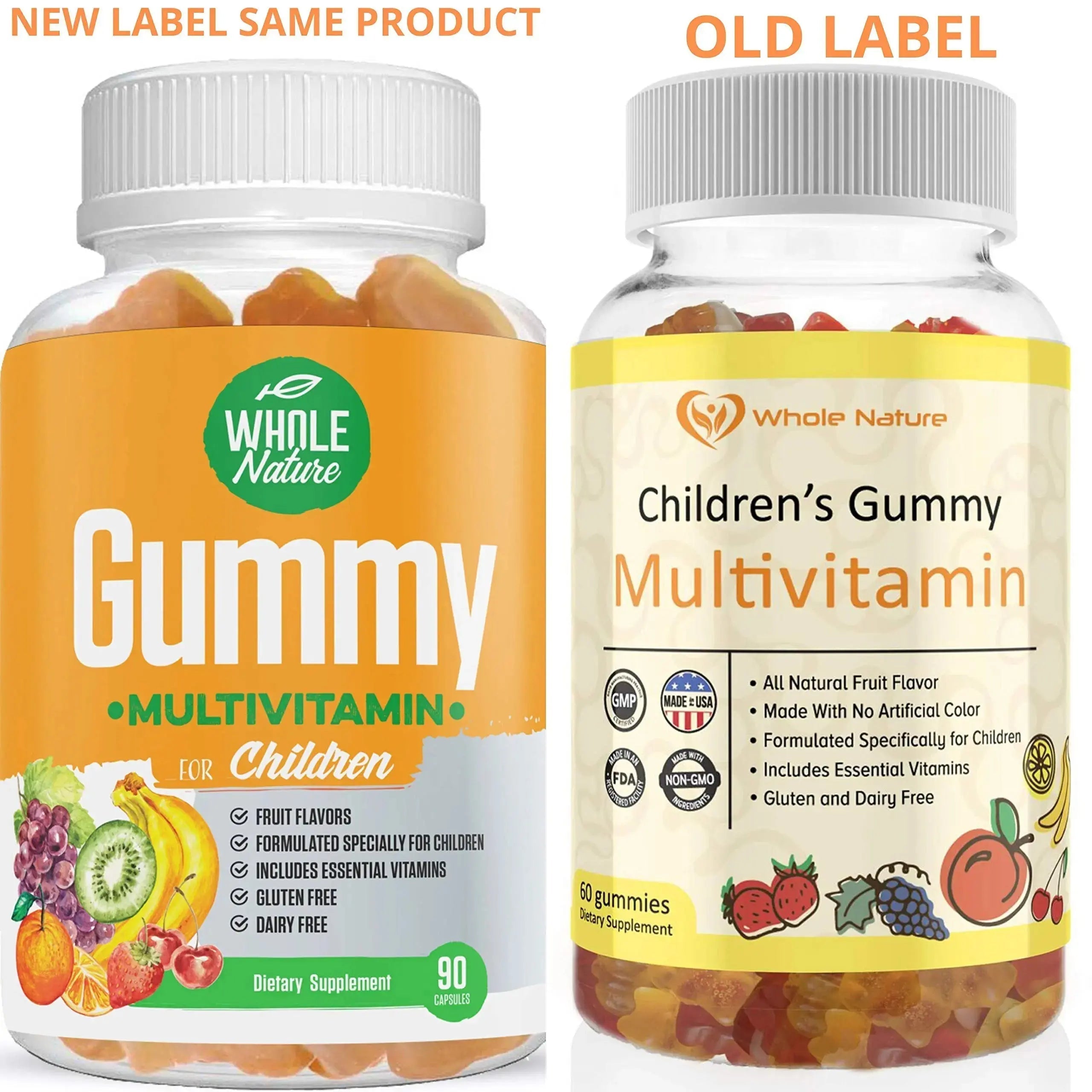 Whole Nature Kids Gummy Multivitamin - Complete Daily Essentials Childrens Vitamins and Minerals for Overall Wellness, 90 Gummies Whole Nature Au supplements