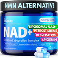 Blue Haven Rx NAD+ Supplement - NMN Alternative with Liposomal NAD+, Trans Resveratrol, Manganese, Apigenin Plus Pterostilbene for Women and Men, Anti Aging Support Blue Haven Rx Au supplements