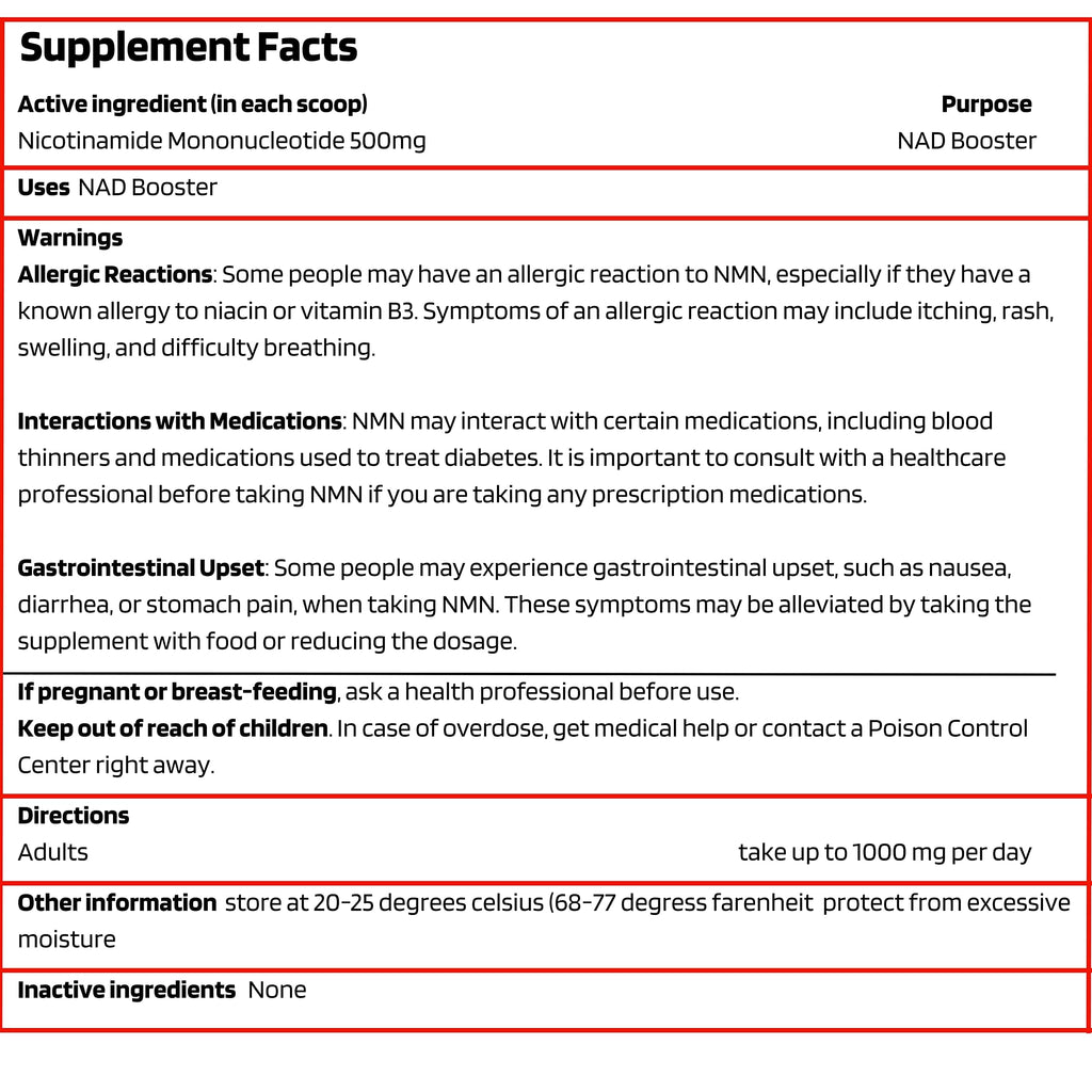 Probase Nutrition Longevity Pure NMN Powder 40 Grams - Ultra-Pure, Fully Stabilized, Pharmaceutical Grade NMN to Boost NAD+, Nicotinamide Mononucleotide Powder Supplement Probase Nutrition Au supplements