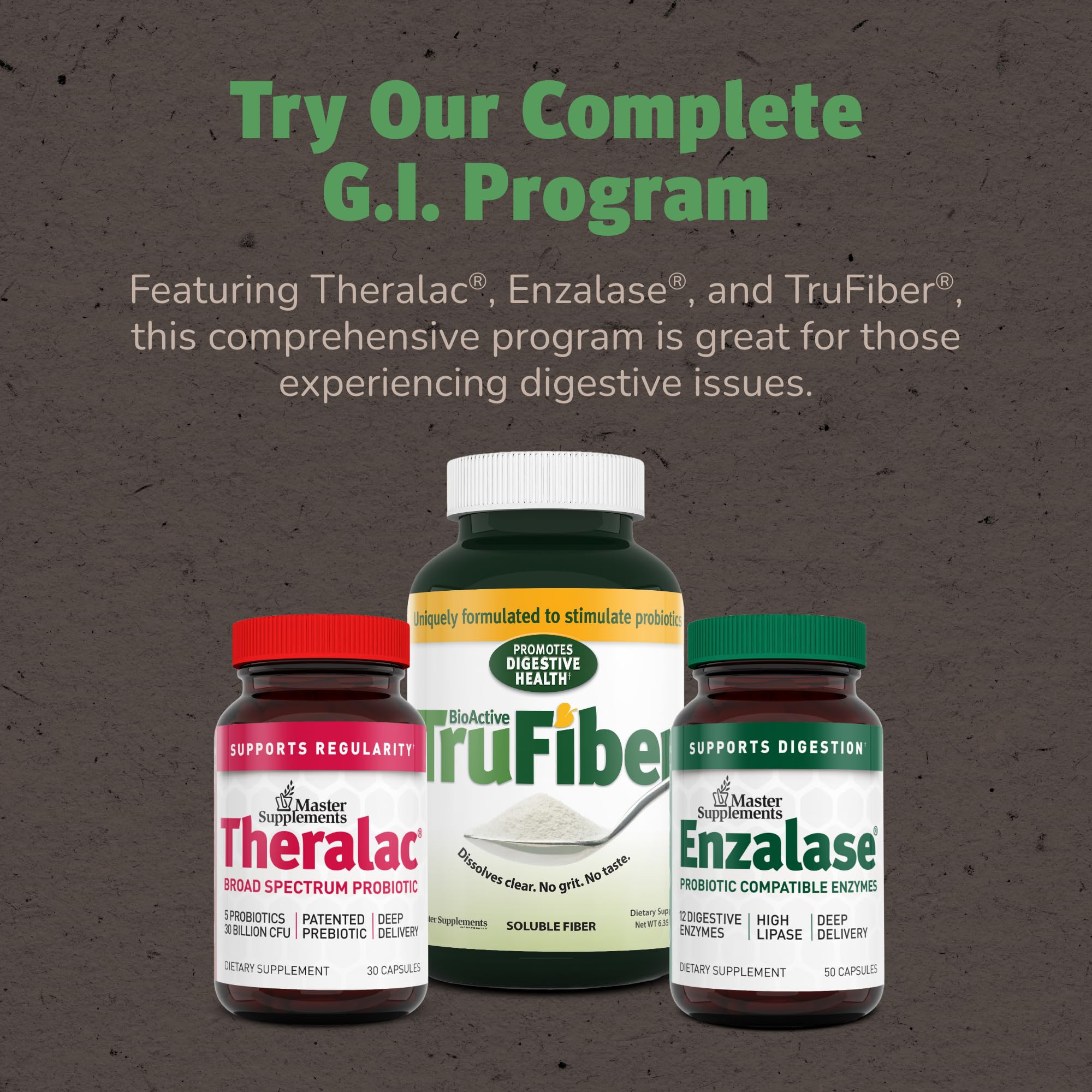 Master Supplements Theralac - 30 Capsules, Pack of 3 - Multi-Strain Probiotic for Optimal Gut Health + Gas & Bloating Relief - Gluten Free - 90 Servings THERALAC Au supplements