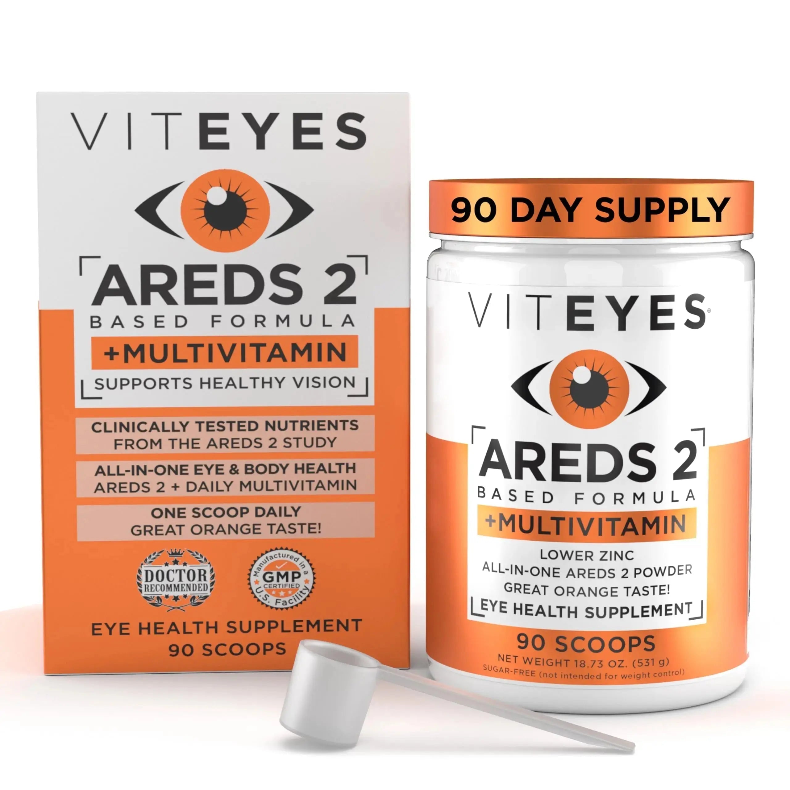 Viteyes AREDS 2 Powder + Multivitamin All-in-One, Macular Protection, Alternative to AREDS 2 chewables, No Pills, Lutein & Zeaxanthin Viteyes Au supplements