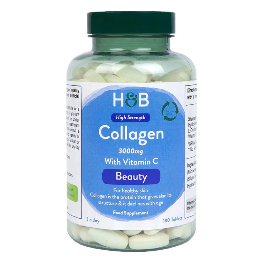 Holland & Barrett Bovine Collagen Tablet 3000mg - Type I Collagen Peptides - Hydrolysed Collagen with Vitamin C - Hair, Skin & Nails Holland & Barrett Au supplements