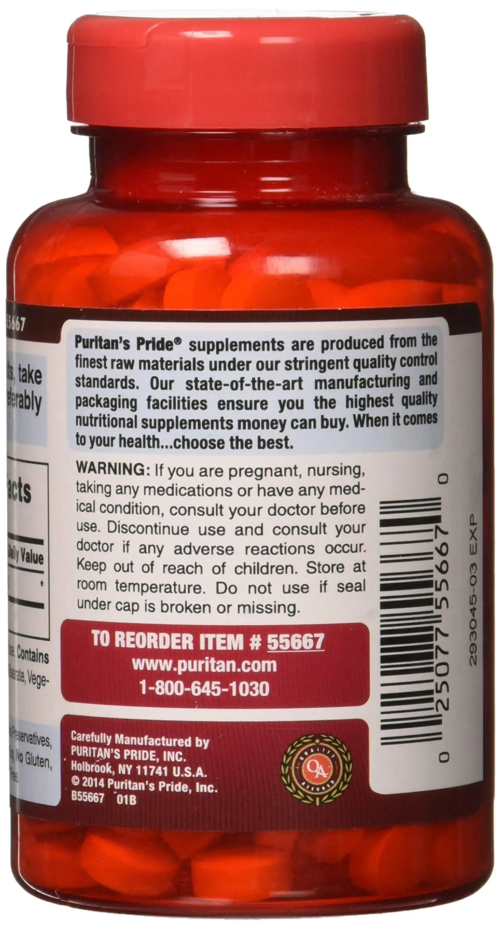 Puritan's Pride Apple Cider Vinegar 600 mg Tablets, 200 Count (Packing May Vary) Puritan's Pride Au supplements