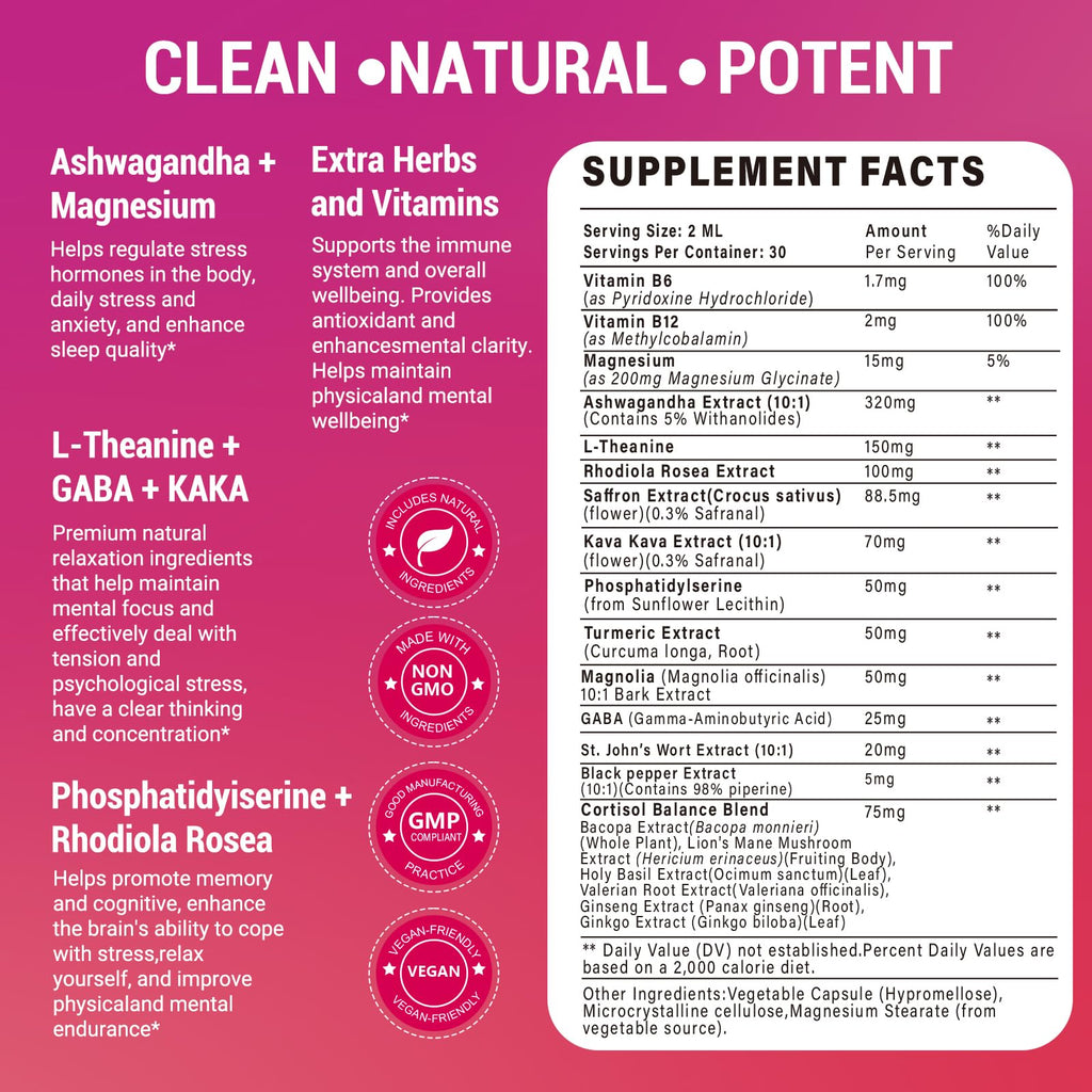 Bvlaue Cortisol Supplements Detox for Women - 20-in-1 Cortisol Reducer,Manager,Lower w/Ashwagandha,Magnesium,L-Theanine,Saffron,Rhodiola for Hormone Balance/Sleep/Stress Relief,Strawberry Flavor Bvlaue Au supplements