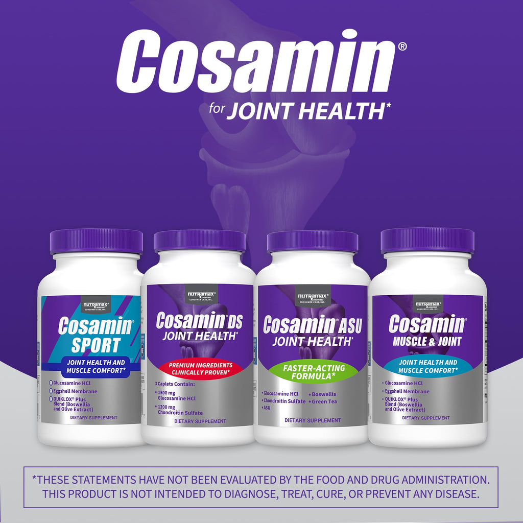 Cosamin Nutramax Muscle & Joint, Works to Decrease Cartilage Breakdown, Joint Health Supplement, Adult Men and Women Joint Health, 74 Capsules Cosamin Au supplements