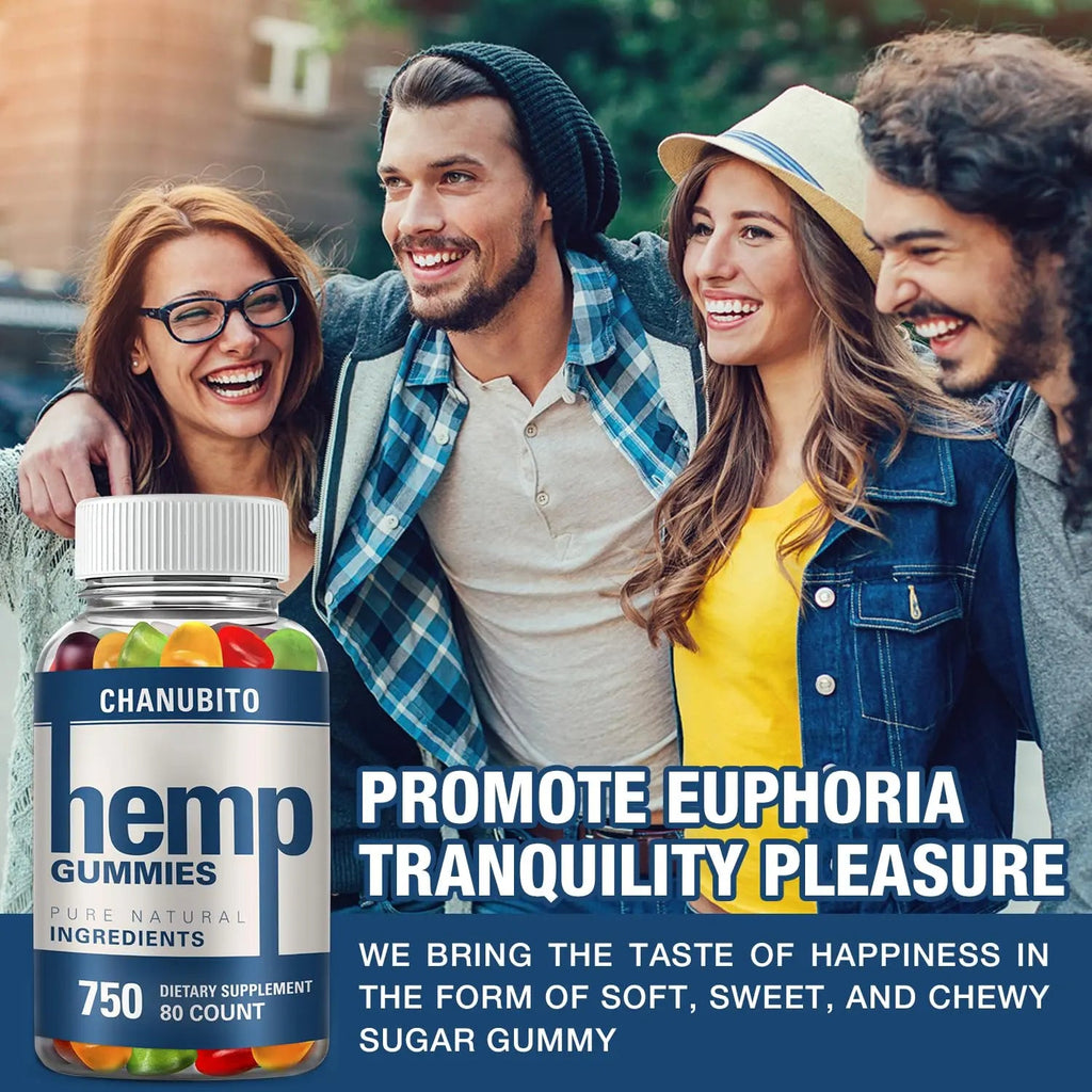 Hemp Gummies Organic High Potency Hemp Supplement - Pain, Sleep, Stress CHANUBITO Au supplements