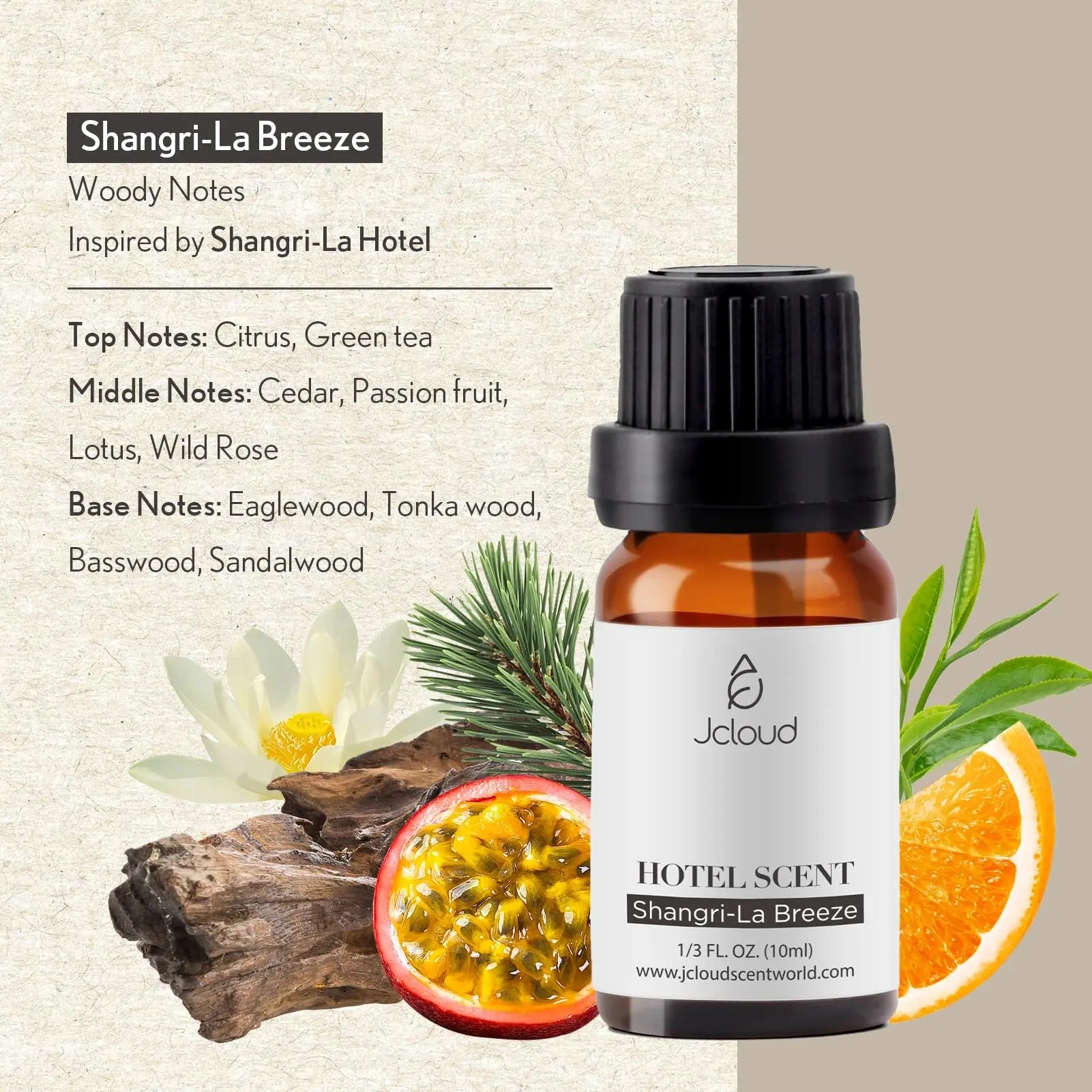 JCLOUD Shangri-La Breeze Essential Oil Inspired by Shangri-La Hotel | Hotel Collection - Pure Aromatherapy JCLOUD Au supplements