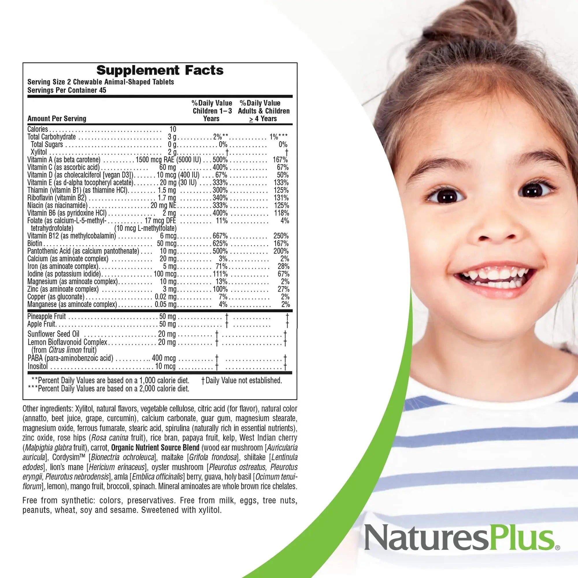 NaturesPlus Animal Parade Sugar-Free Children's Multivitamin - Assorted Cherry, Grape & Orange Flavors - Pack of 2 NaturesPlus Au supplements