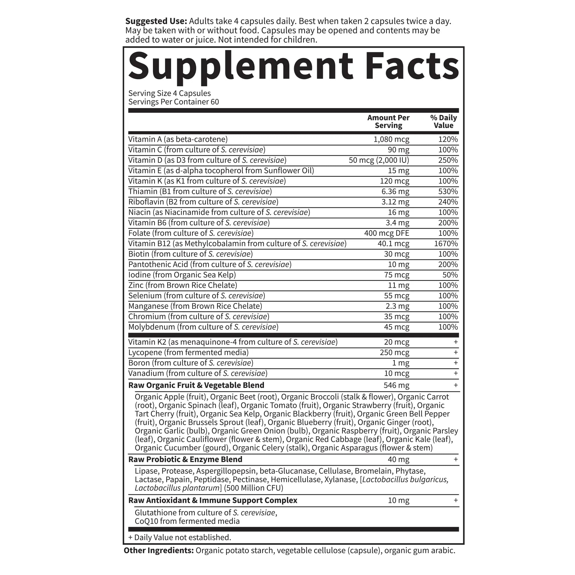 Garden of Life Multivitamin for Men - Vitamin Code 50 & Wiser Men's Raw Whole Food Vitamin Supplement with Probiotics Garden of Life Au supplements