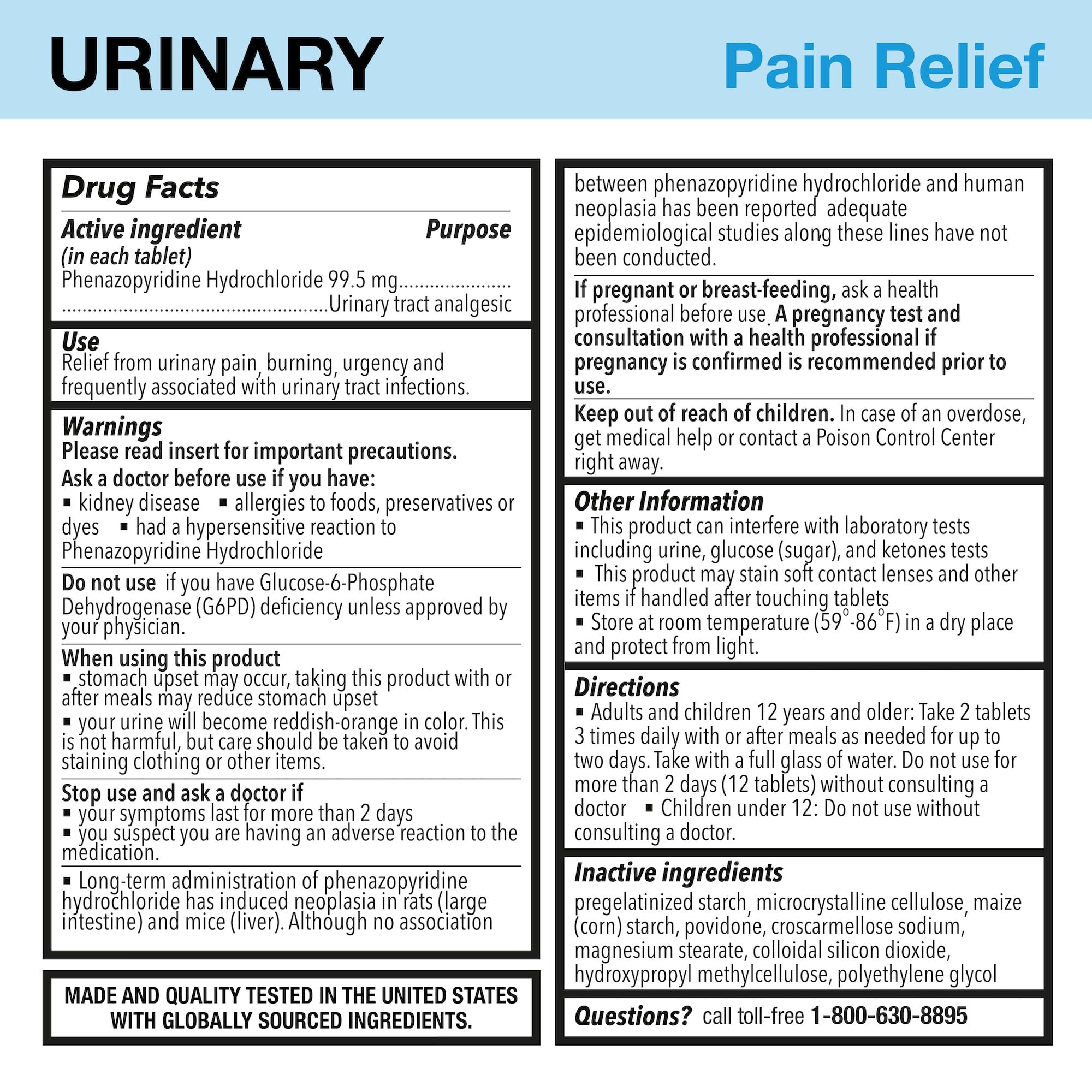 Puregen Labs Urinary Pain Relief | Phenazopyridine HCl 99.5mg Tablets | Maximum Strength OTC for Fast Relief of UTI Pain, Burning and Bladder discomfort – 72 Count Tablets P Puregen Labs Au supplements