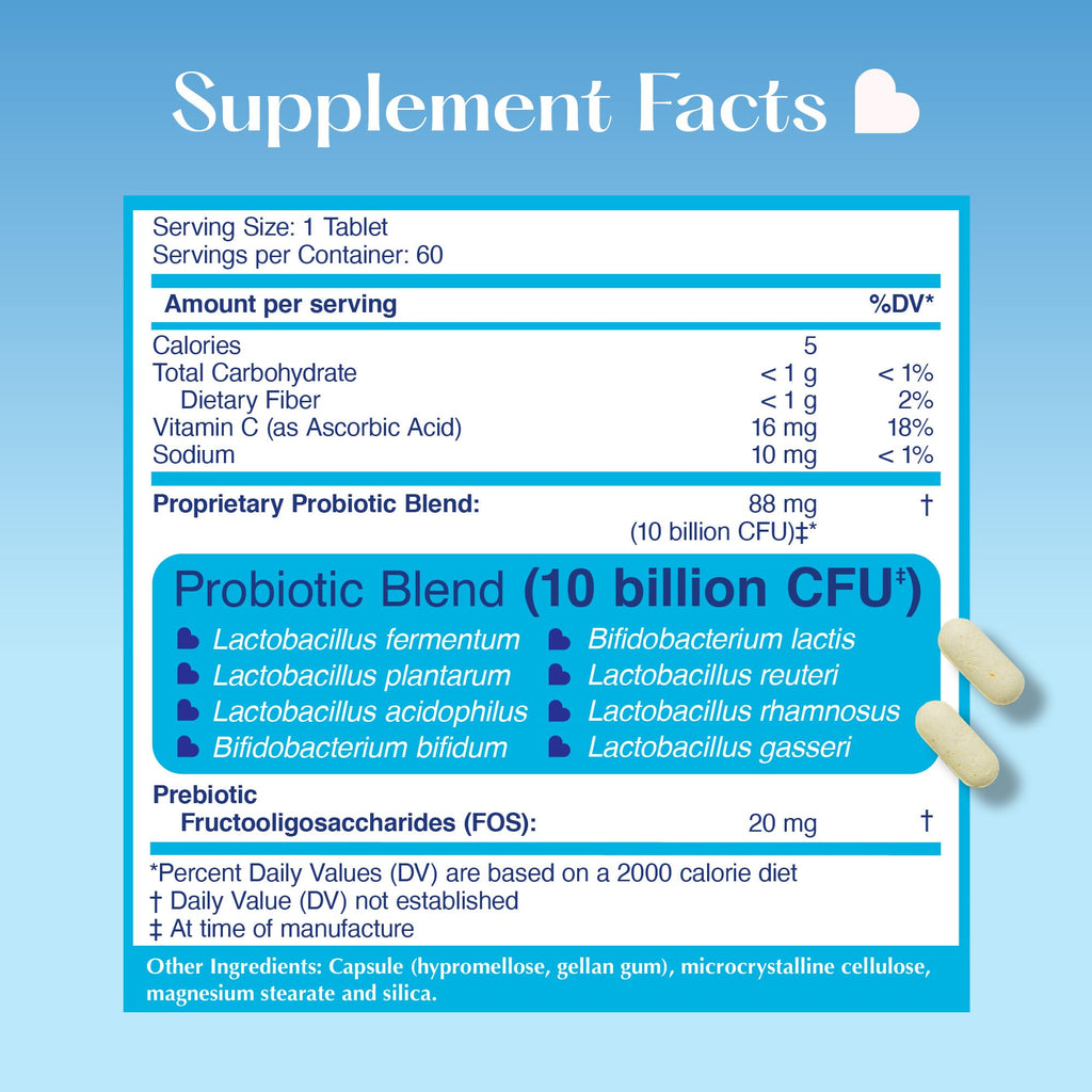 LOVEBUG Skinny Prebiotics and Probiotics for Women Digestive Health & Immune Support - 10 Billion CFU Probiotic Strains Gut Health, Gas, Constipation & Bloating, 60ct LOVEBUG Au supplements