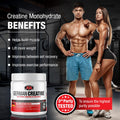 German Creatine - Micronized Creatine Monohydrate Powder, 99.99% Pure Creapure for Muscle Growth, Strength & Performance, Supports Muscle Recovery, 3rd Party Tested