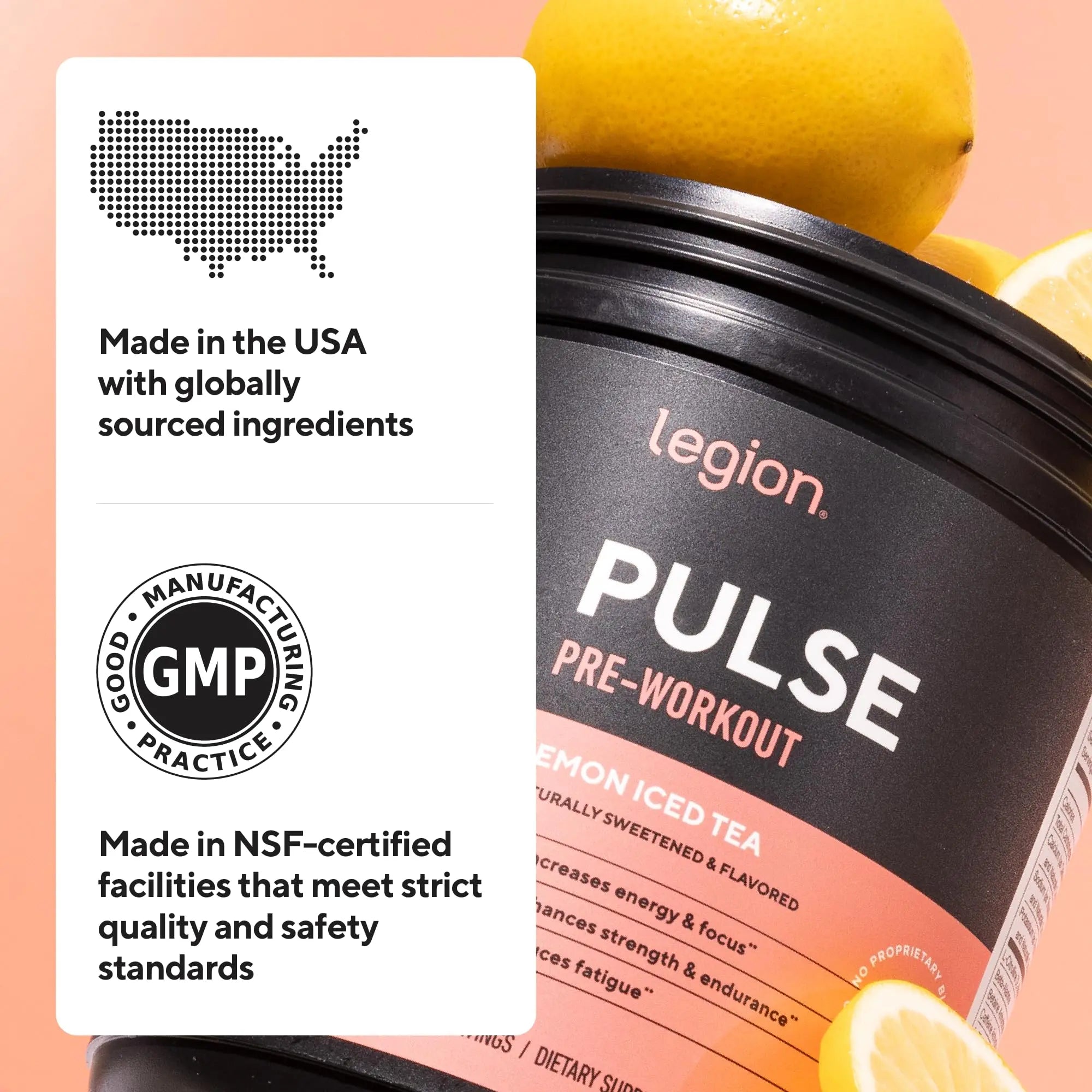 LEGION Pulse Pre Workout Supplement - All Natural Nitric Oxide Preworkout Drink to Boost Energy, Creatine Free, Naturally Sweetened, LEGION Au supplements