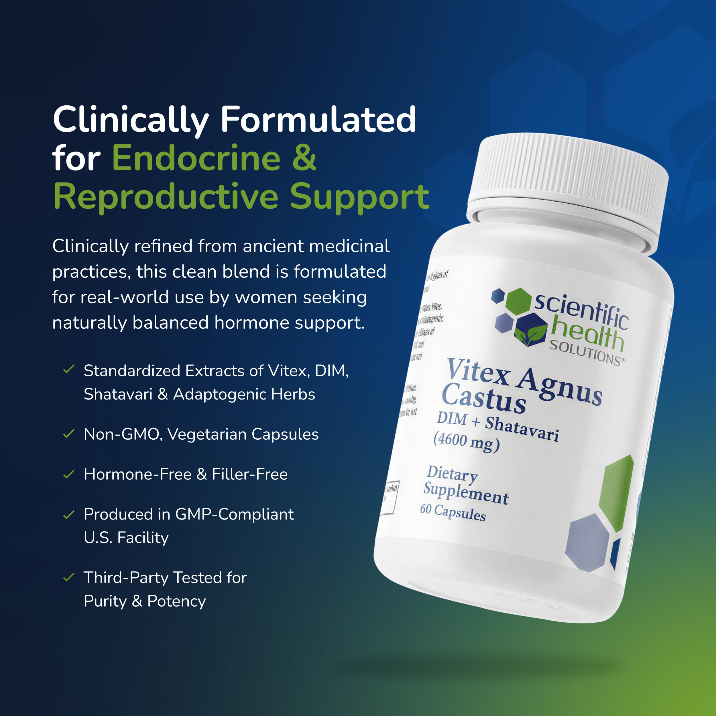Vitex + DIM + Shatavari Hormone Balance Supplement – PMS, Menopause & Cycle Support for Women – Adaptogenic Complex with Maca, Ashwagandha, Dandelion – Vegan – 60 Capsules Scientific Health Solutions Au supplements