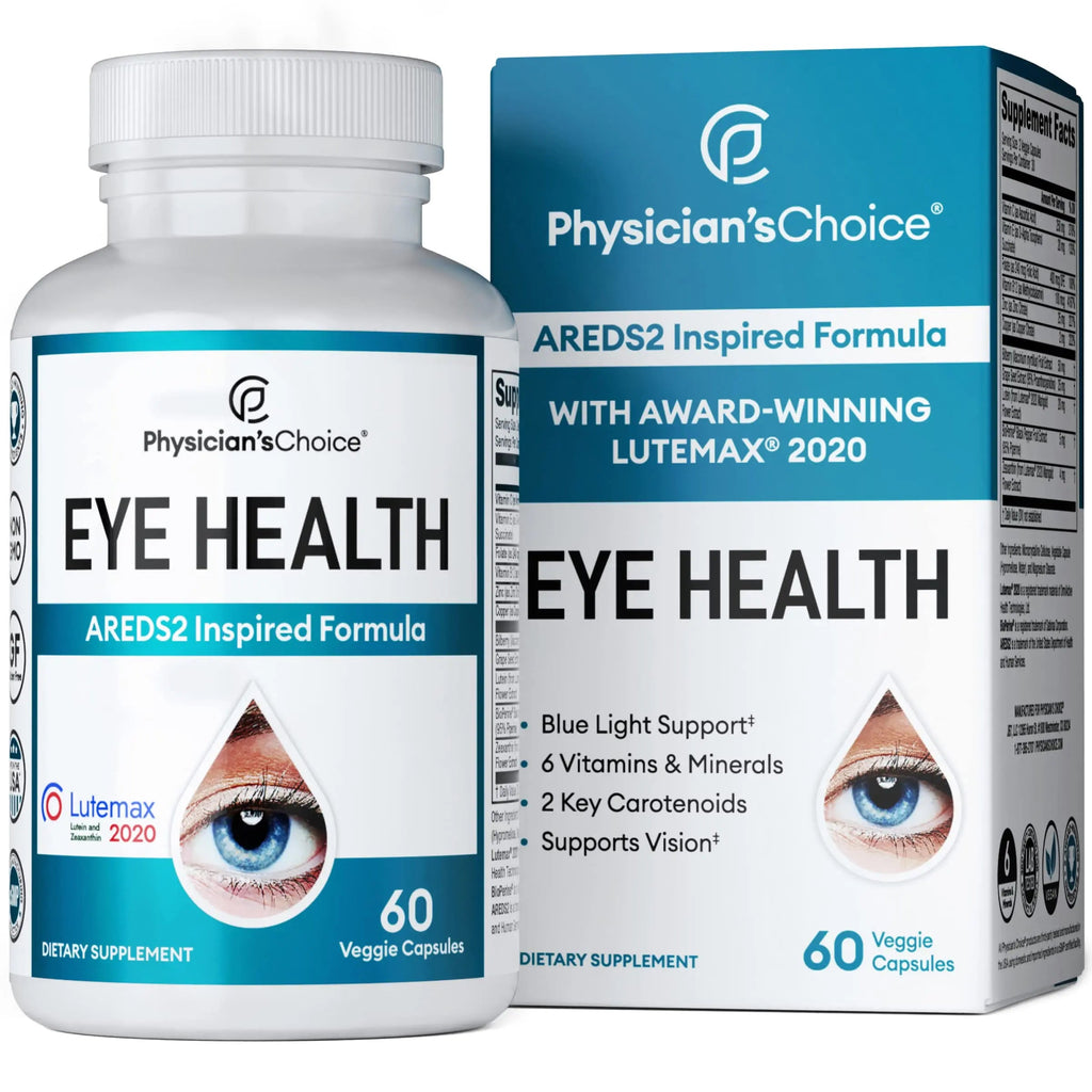 Areds 2 Eye Vitamins - Lutein, Zeaxanthin & Bilberry Extract - Supports Eye Physician's CHOICE Au supplements