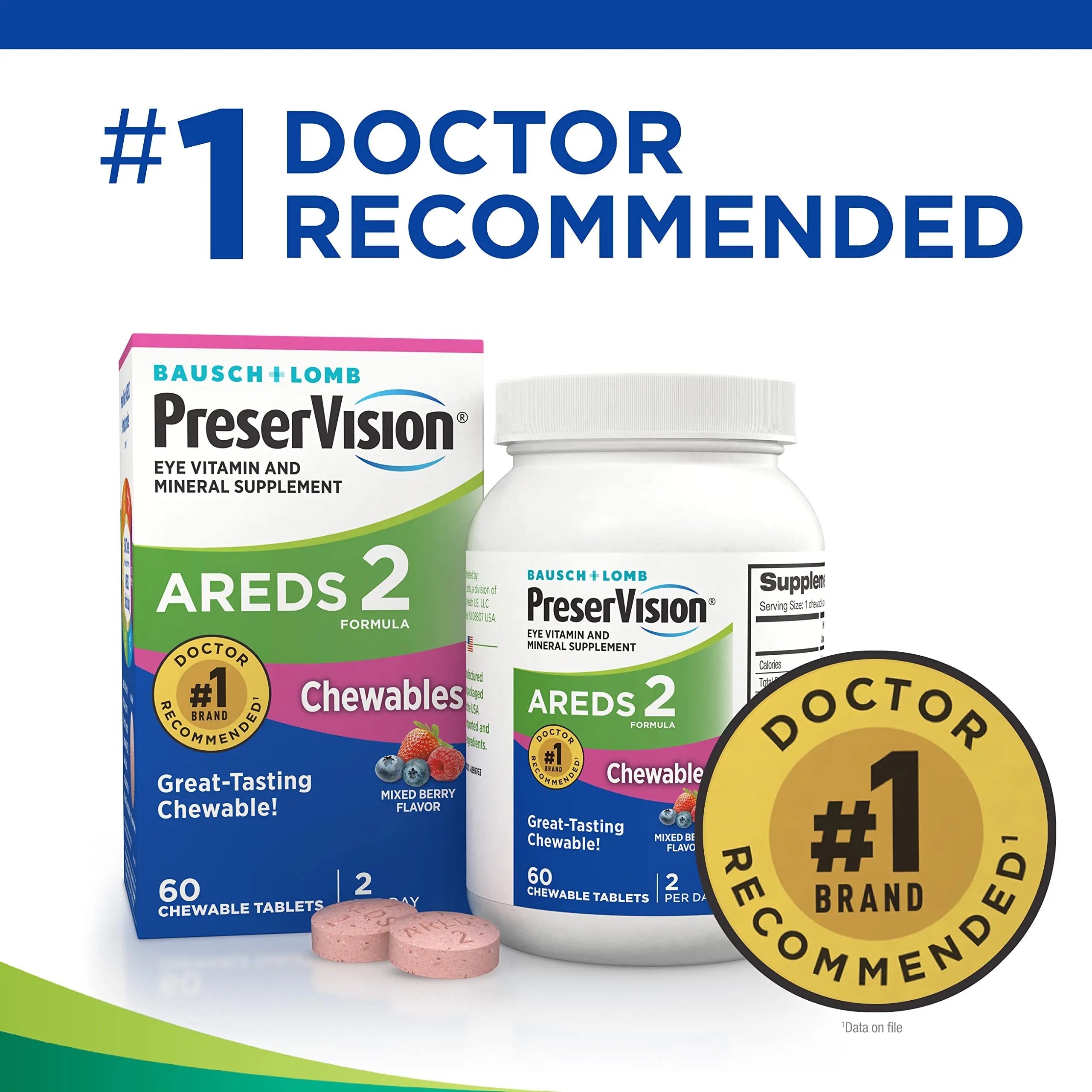 PreserVision AREDS 2 Eye Vitamin & Mineral Supplement, Contains Lutein PreserVision Au supplements