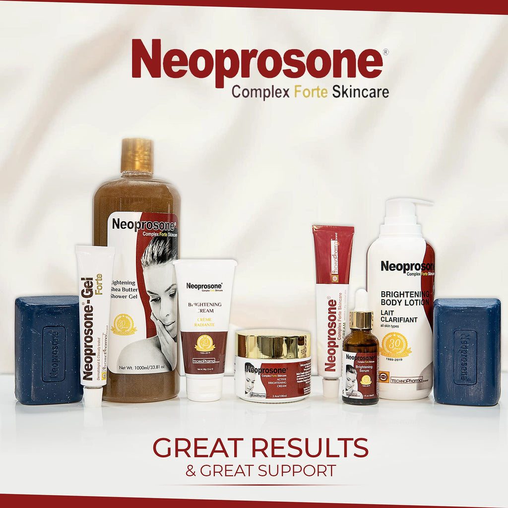 Neoprosone, Skin Brightening Cream | 1.7 Fl oz / 50 ml | Fade Dark Spots on: Face, Elbows