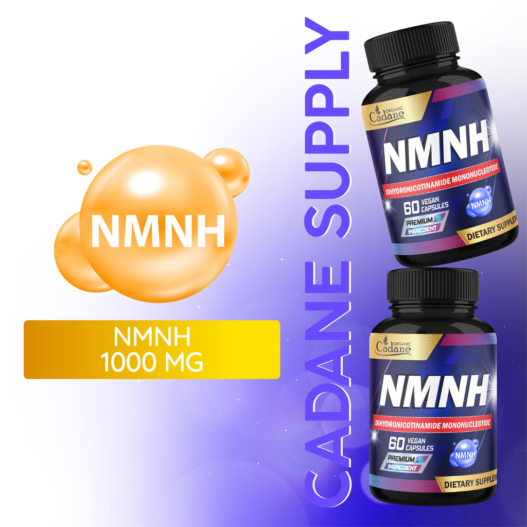 Cadane NMNH Supplement | Support Energy & Healthy Aging | Dihydronicotinamide Mononucleotide | Non-GMO – 60 Capsules – 30-Day Organic Cadane Au supplements