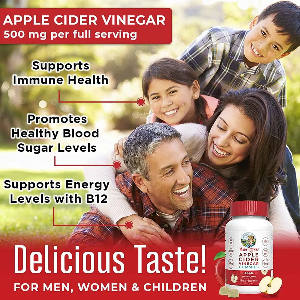 MaryRuth's Apple Cider Vinegar Gummies | ACV Gummies for Immune Support | Vegan MaryRuth Organics Au supplements