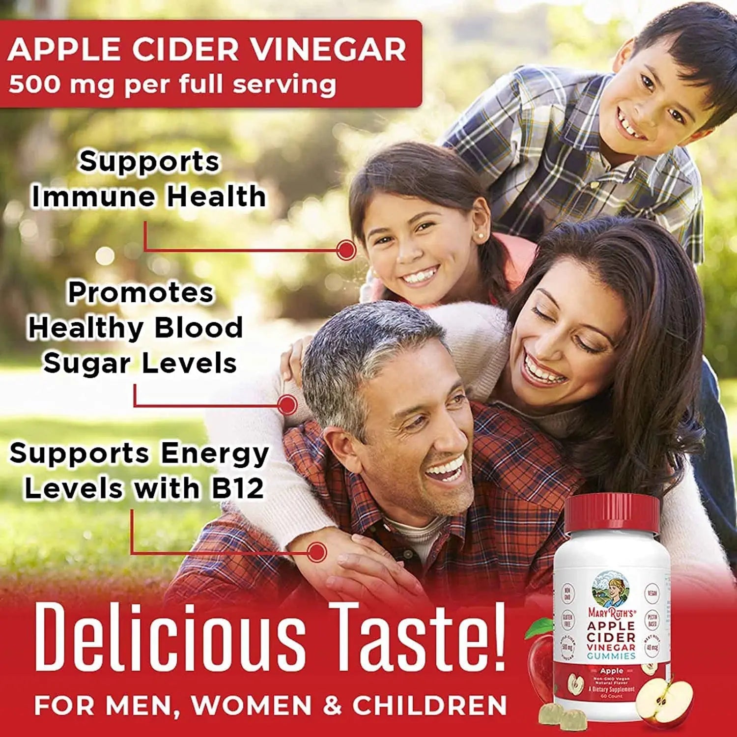 MaryRuth's Apple Cider Vinegar Gummies | ACV Gummies for Immune Support | Vegan MaryRuth Organics Au supplements