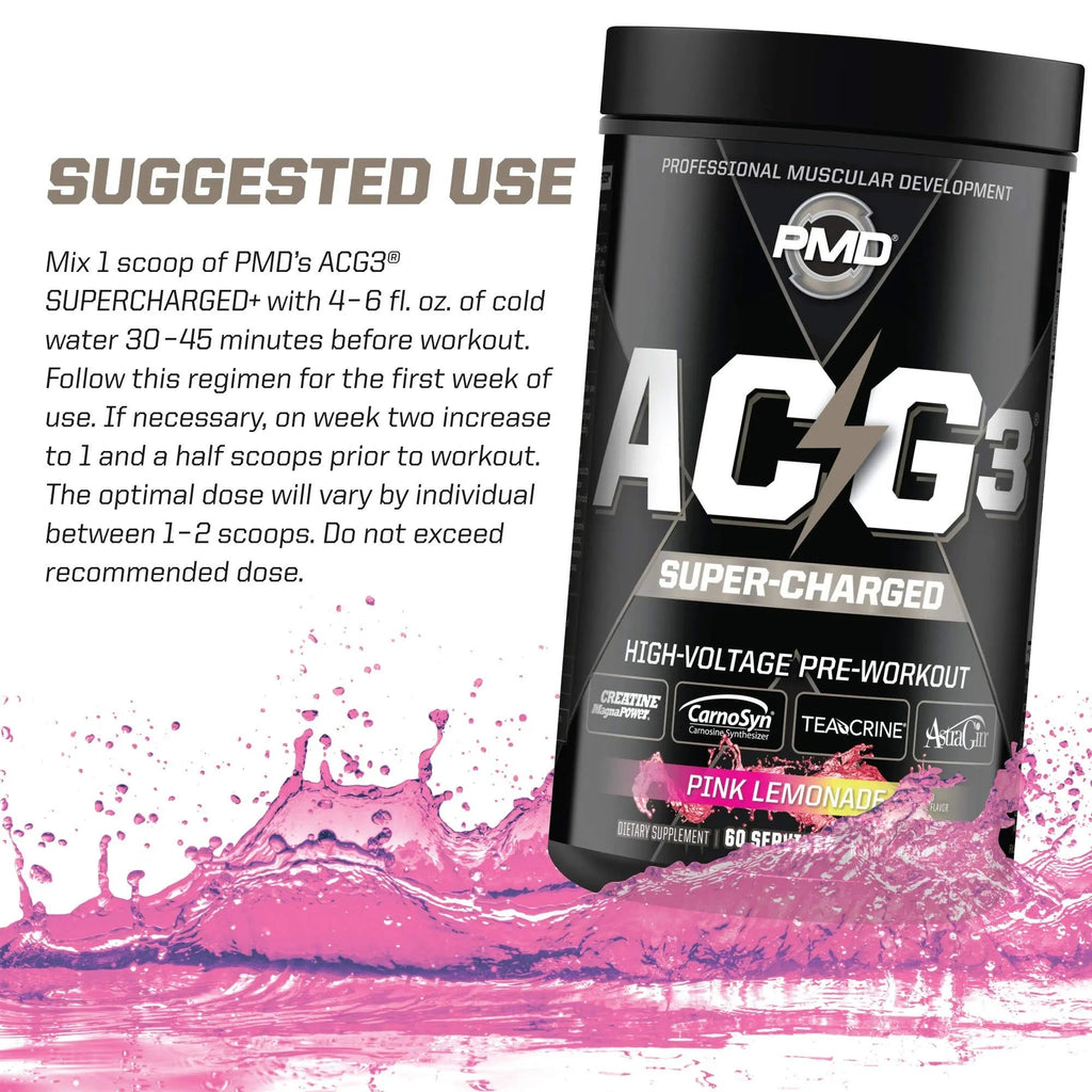 PMD Sports ACG3 Supercharged - Pre Workout - Powerful Strength, High Energy, Maximize PMD Au supplements