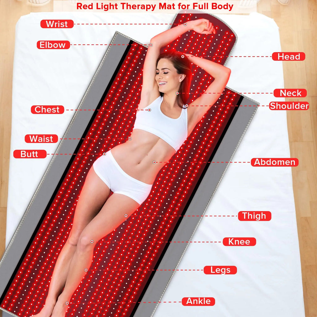 Near Infrared Light Therapy Blanket for Full Body, 1370pcs 660nm & 850nm LED Light Therapy Device Rutollmit Au supplements