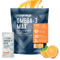 Coromega MAX High Concentrate Omega 3 Fish Oil, 2400mg Omega-3s with 3X Better Coromega Au supplements